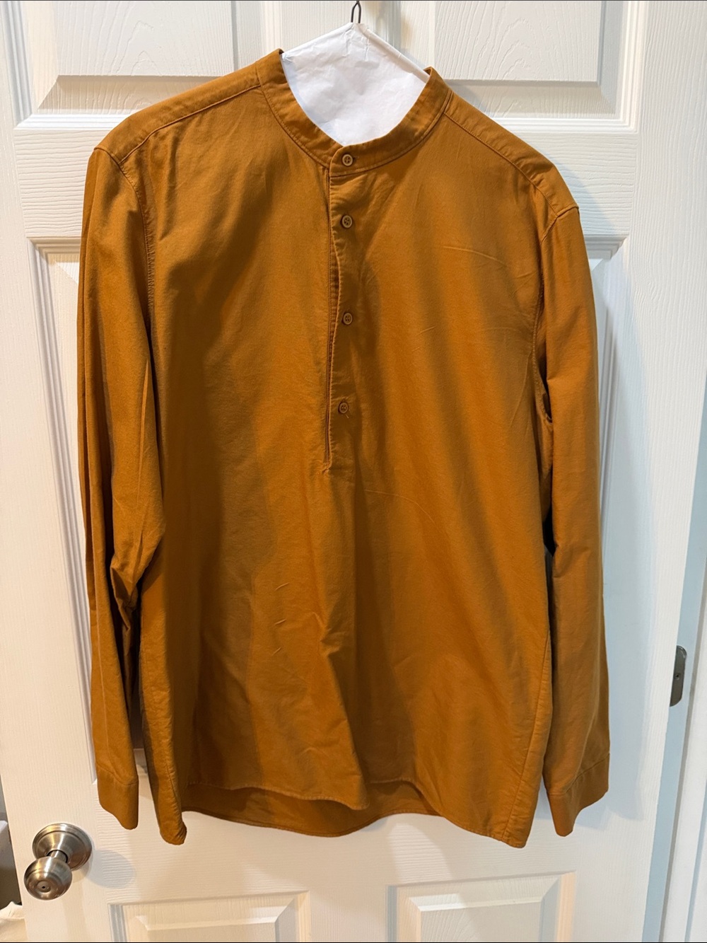 Women’s COS Mandarin-Collar Long-Sleeve Tunic Top